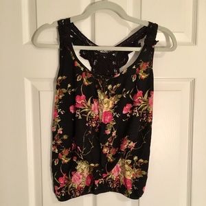 Floral Racerback Tank Top